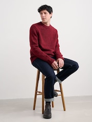 Seasalt Cornwall Red Mens Bizen Jumper - Image 3 of 5
