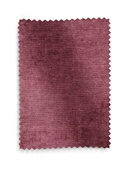 Plush Chenille Burgundy Red Harper High Back Armchair - Image 9 of 9