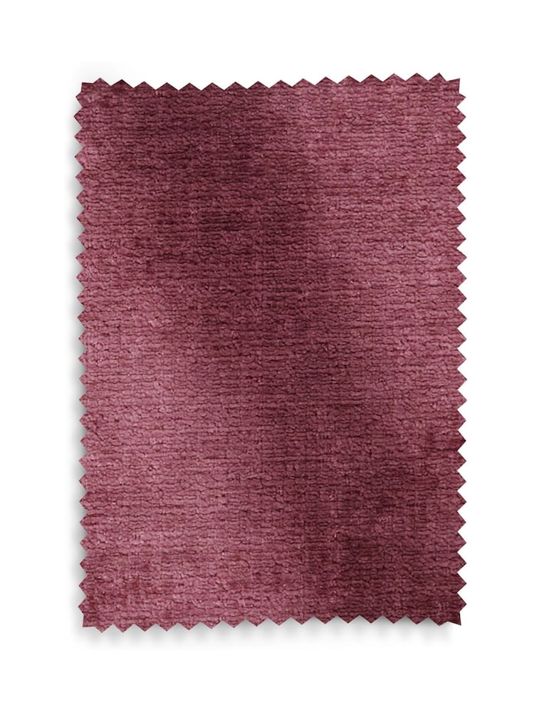 Plush Chenille Burgundy Red Harper High Back Armchair - Image 9 of 9