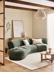 Soft Twill Forest Green Addison Modular Sofa Double Centre Piece - Image 2 of 10