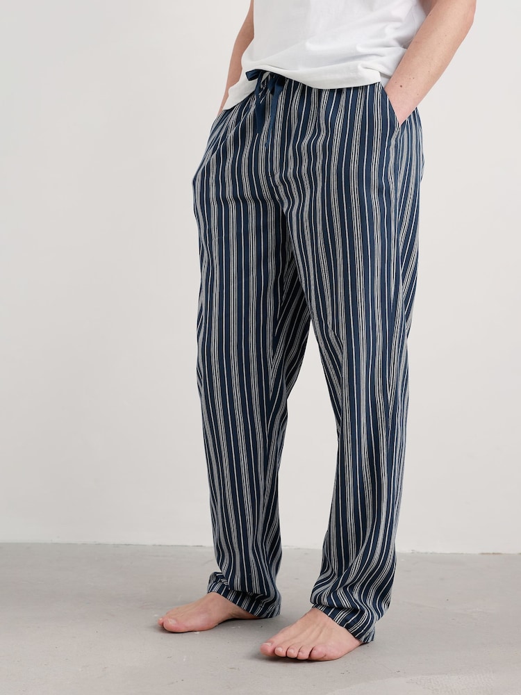 Seasalt Cornwall Blue Shipping Lights Pyjama Trousers - Image 1 of 5