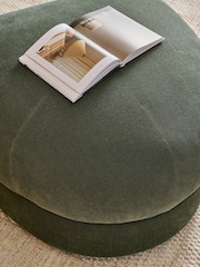 Soft Twill Forest Green Addison Modular Sofa Single Footstool - Image 2 of 9