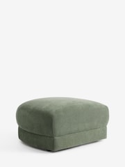Soft Twill Forest Green Addison Modular Sofa Single Footstool - Image 5 of 9