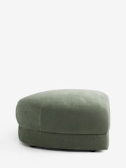 Soft Twill Forest Green Addison Modular Sofa Single Footstool - Image 7 of 9