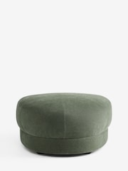 Soft Twill Forest Green Addison Modular Sofa Single Footstool - Image 8 of 9