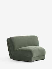 Soft Twill Forest Green Addison Modular Sofa Single Centre Piece - Image 6 of 10