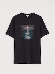 Schwarz - Seasalt Cornwall Herren Midwatch T-Shirt - Bild 5 von 5