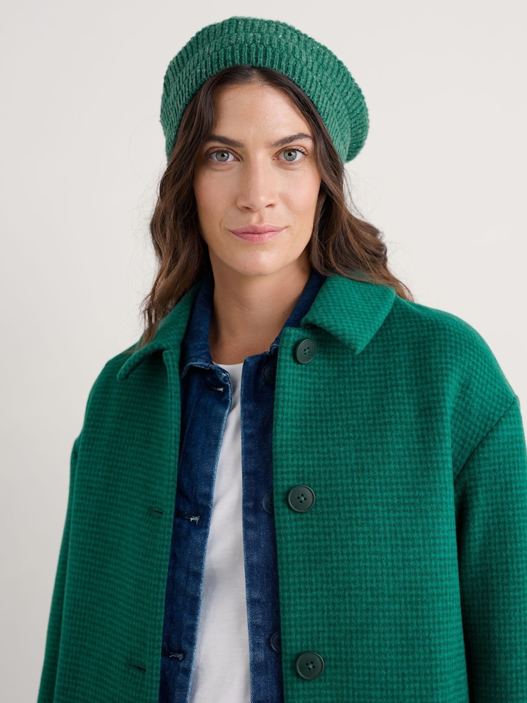 Seasalt Cornwall Green Driftway Beret Hat - Image 2 of 5 Seasalt Cornwall Green Driftway Beret Hat - Image 2 of 5