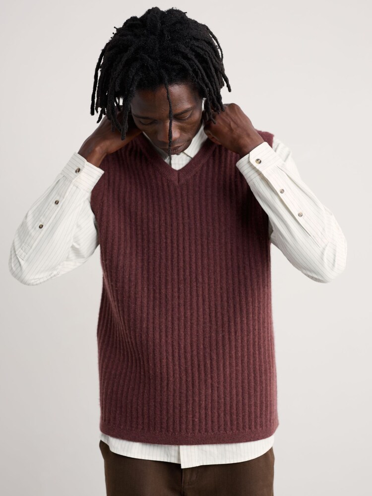 Seasalt Cornwall Brown Lowdy Vest - Image 1 of 5 Seasalt Cornwall Brown Lowdy Vest - Image 1 of 5