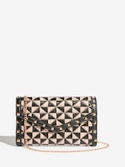 Lipsy Raffia Mono Envelope Clutch Bag - Image 3 of 7