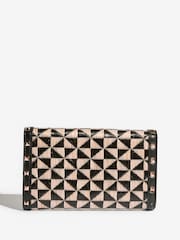 Lipsy Raffia Mono Envelope Clutch Bag - Image 4 of 7