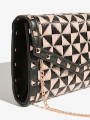 Lipsy Raffia Mono Envelope Clutch Bag - Image 6 of 7