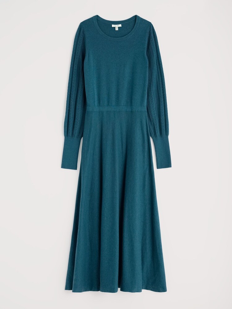 Seasalt Cornwall Green Herring Gull Knitted Dress in Cotton - Image 5 of 5 Seasalt Cornwall Green Herring Gull Knitted Dress in Cotton - Image 5 of 5