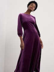 Seasalt Cornwall Purple Oak Cottage Dress - Image 3 of 5