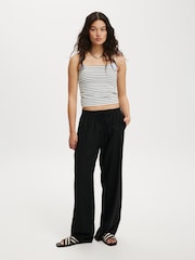 Cotton On Black Haven Wide Leg Trousers - Image 1 of 6