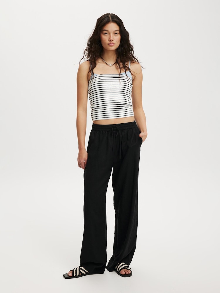 Cotton On Black Haven Wide Leg Trousers - Image 1 of 6