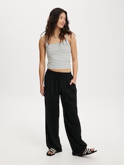 Cotton On Black Haven Wide Leg Trousers - Image 3 of 6