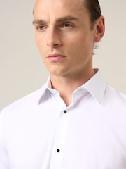 Skopes White Tailored Fit Luxury Formal Tailored Fit Dress Shirt - Image 3 of 6
