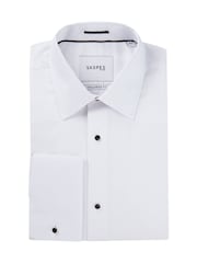 Skopes White Tailored Fit Luxury Formal Tailored Fit Dress Shirt - Image 6 of 6