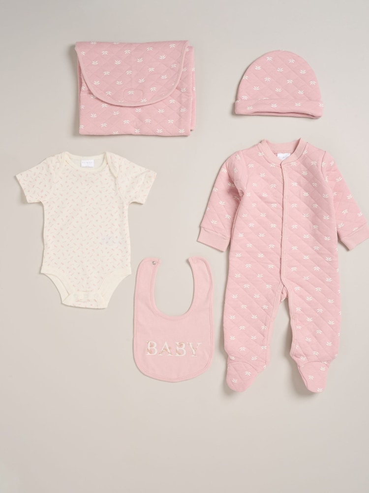 Rock-A-Bye Baby Boutique Baby Quilted All-In-One Gift Set 5 Piece - Image 1 of 6 Rock-A-Bye Baby Boutique Baby Quilted All-In-One Gift Set 5 Piece - Image 1 of 6