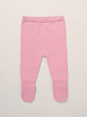 Rock-A-Bye Baby Boutique Pink True Knit Bunny Jumper and Footed Trousers Outfit Set - Image 5 of 5