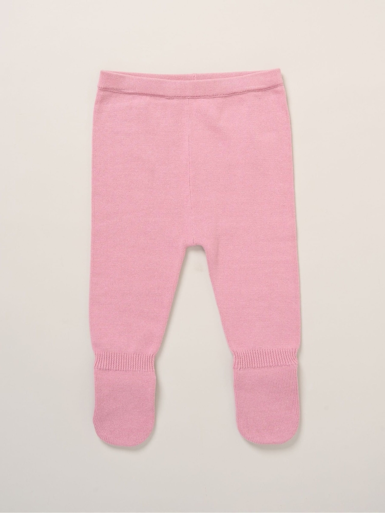 Rock-A-Bye Baby Boutique Pink True Knit Bunny Jumper and Footed Trousers Outfit Set - Image 5 of 5