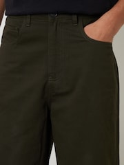 Verde - Threadbare Baggy Fit 5 Pocket Chino Trousers - Imagen 4 de 4