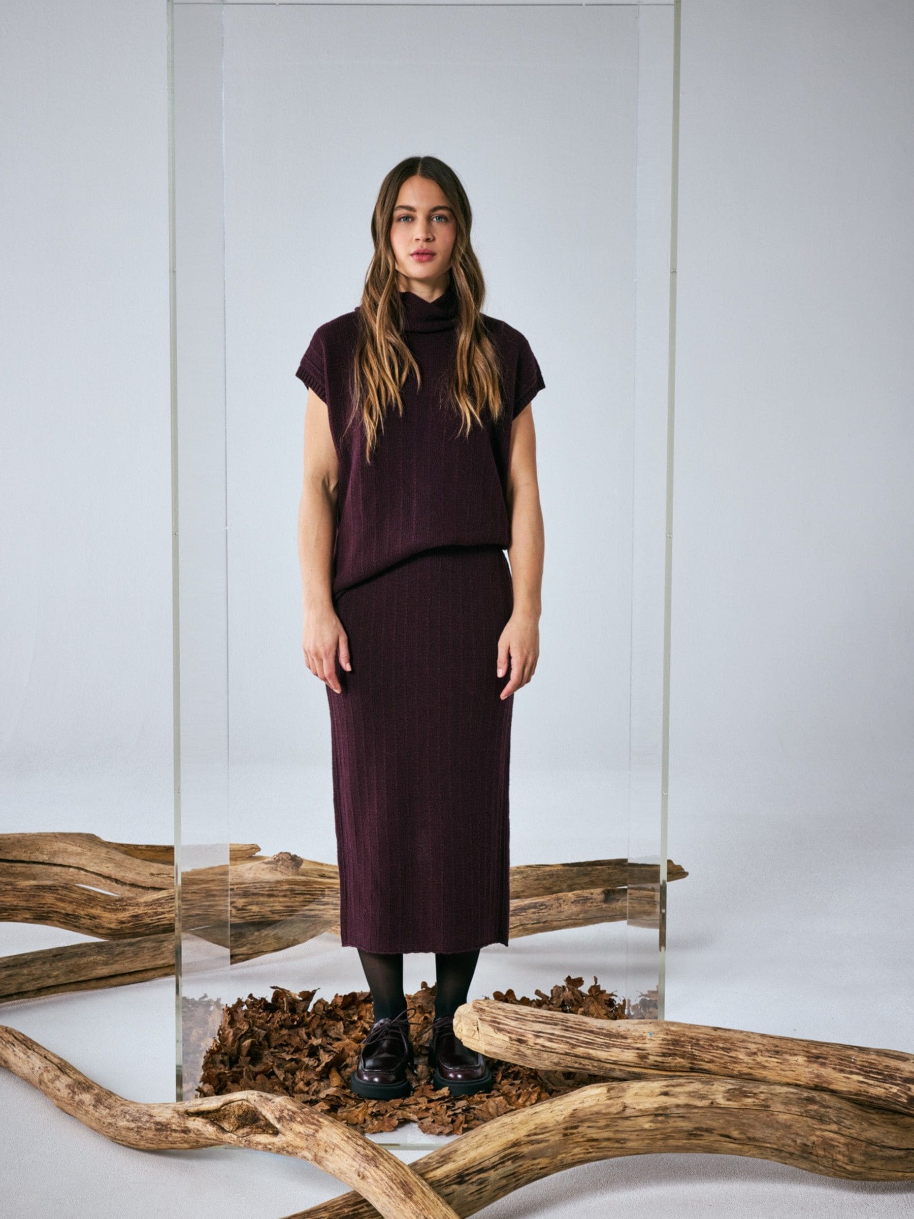 Buy Smith & Soul Purple Knitted Skirt from the Next UK online shop