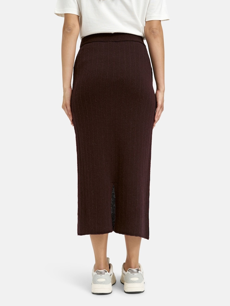 Smith & Soul Purple Knitted Skirt - Image 2 of 5 Smith & Soul Purple Knitted Skirt - Image 2 of 5