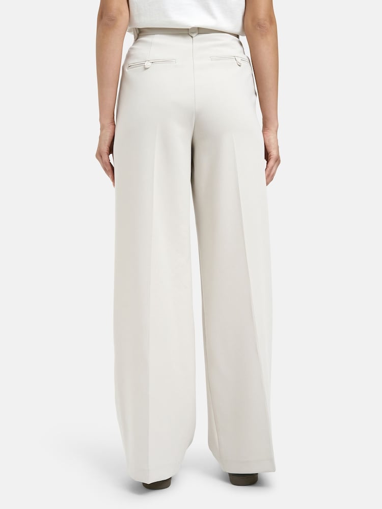 Smith & Soul Natural Double Pleat Trousers - Image 2 of 5 Smith & Soul Natural Double Pleat Trousers - Image 2 of 5