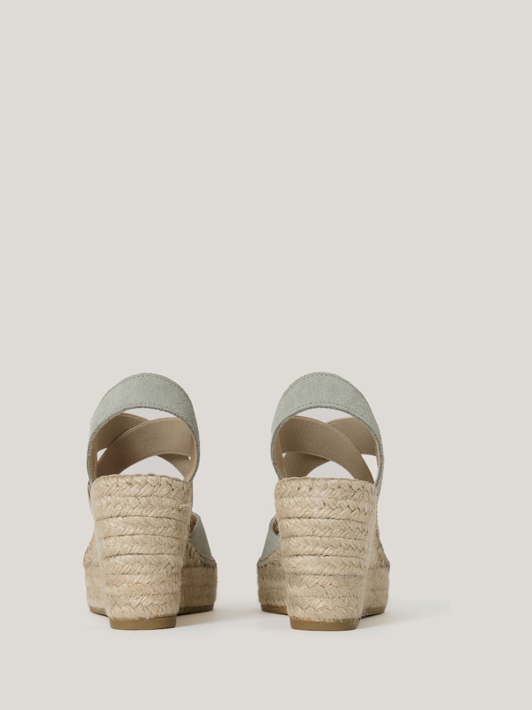 Jigsaw Blue Spanish Wedge Espadrille - Image 2 of 2 Jigsaw Blue Spanish Wedge Espadrille - Image 2 of 2