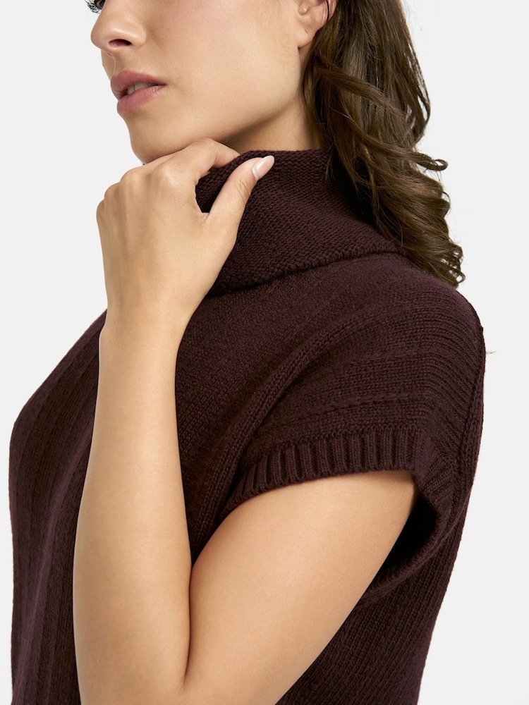 Smith & Soul Purple Knitted Slipover Jumper - Image 6 of 6 Smith & Soul Purple Knitted Slipover Jumper - Image 6 of 6