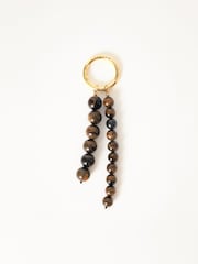 Jigsaw Brown Semi Precious Bead Bag Charm - Image 1 of 5
