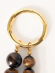 Jigsaw Brown Semi Precious Bead Bag Charm - Image 3 of 5