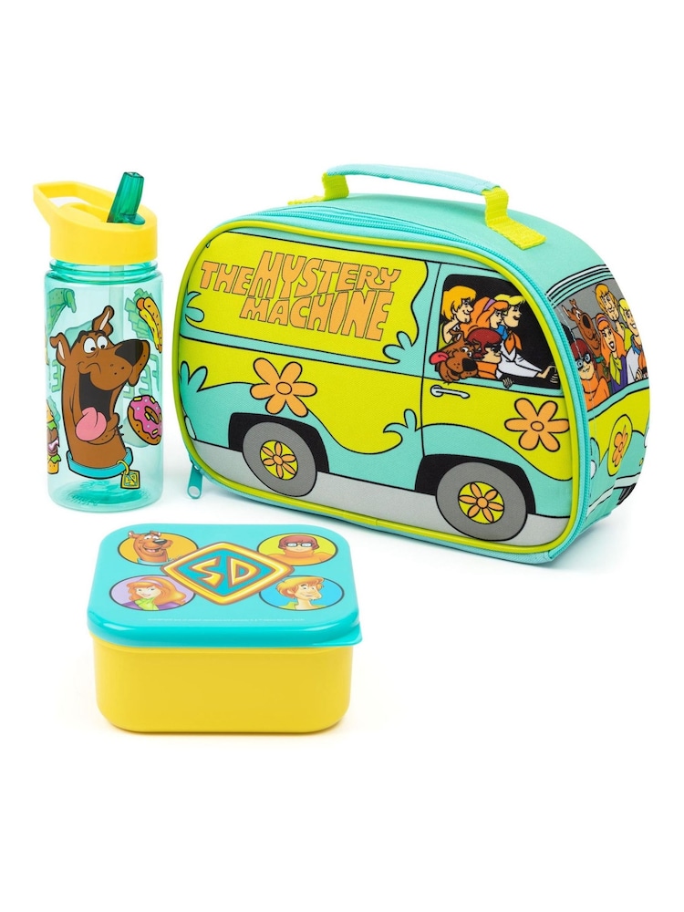 Vanilla Underground Blue Scooby Doo Lunch Bag, Lunch Box and Bottle Set - Image 1 of 6 Vanilla Underground Blue Scooby Doo Lunch Bag, Lunch Box and Bottle Set - Image 1 of 6