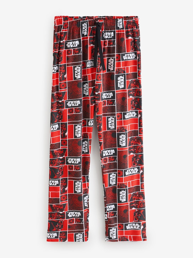 Vanilla Underground Red Star Wars Darth Vader 100% Cotton Lounge Trousers - Image 1 of 7 Vanilla Underground Red Star Wars Darth Vader 100% Cotton Lounge Trousers - Image 1 of 7