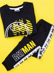 Vanilla Underground Black DC Comics Batman Long Sleeve Long Leg Pyjamas Set - Image 4 of 5