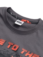 Vanilla Underground Black Star Wars Darth Vader Short Sleeve Long Leg Pyjamas Set - Image 5 of 6