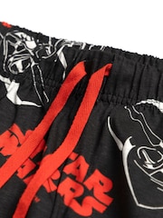 Vanilla Underground Black Star Wars Darth Vader Short Sleeve Long Leg Pyjamas Set - Image 6 of 6