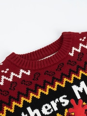 Vanilla Underground Red Wallace And Gromit Feathers McGraw Christmas Jumper - Image 4 of 6