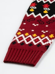 Vanilla Underground Red Wallace And Gromit Feathers McGraw Christmas Jumper - Image 6 of 6