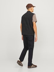 JACK & JONES Black Mike Original Tapered Fit Jeans - Image 3 of 7