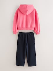 Superdry Pink/Blue Sweat Top & Joggers Set - Image 7 of 11