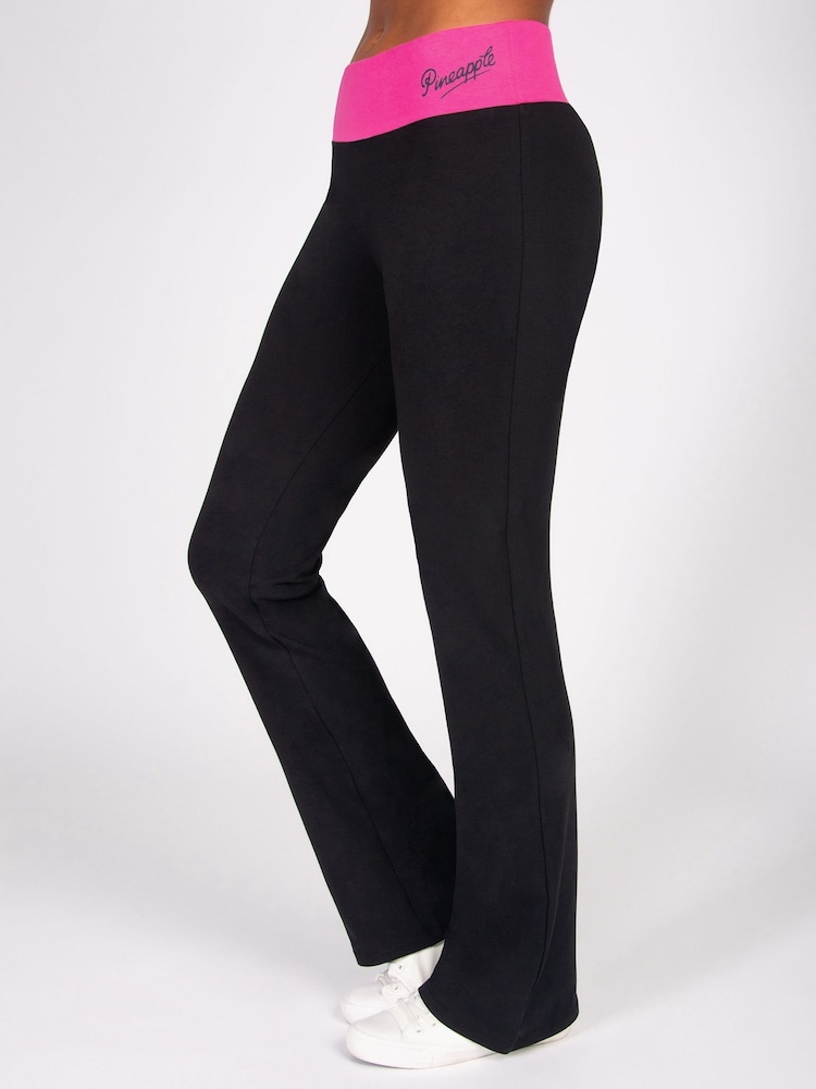 Pineapple Blue Contrast Band Bootcut Jersey Trousers - Image 1 of 5