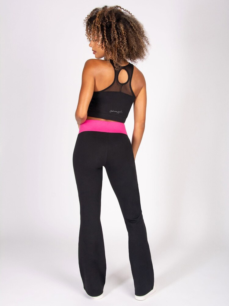 Pineapple Blue Contrast Band Bootcut Jersey Trousers - Image 5 of 5