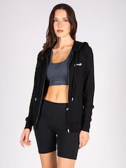Pineapple Black Womens Zip Through Hoodie Jacket - Image 2 of 5