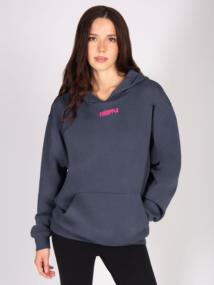Pineapple Grey Womens Bubble Hoodie - Image 2 of 6 Pineapple Grey Womens Bubble Hoodie - Image 2 of 6