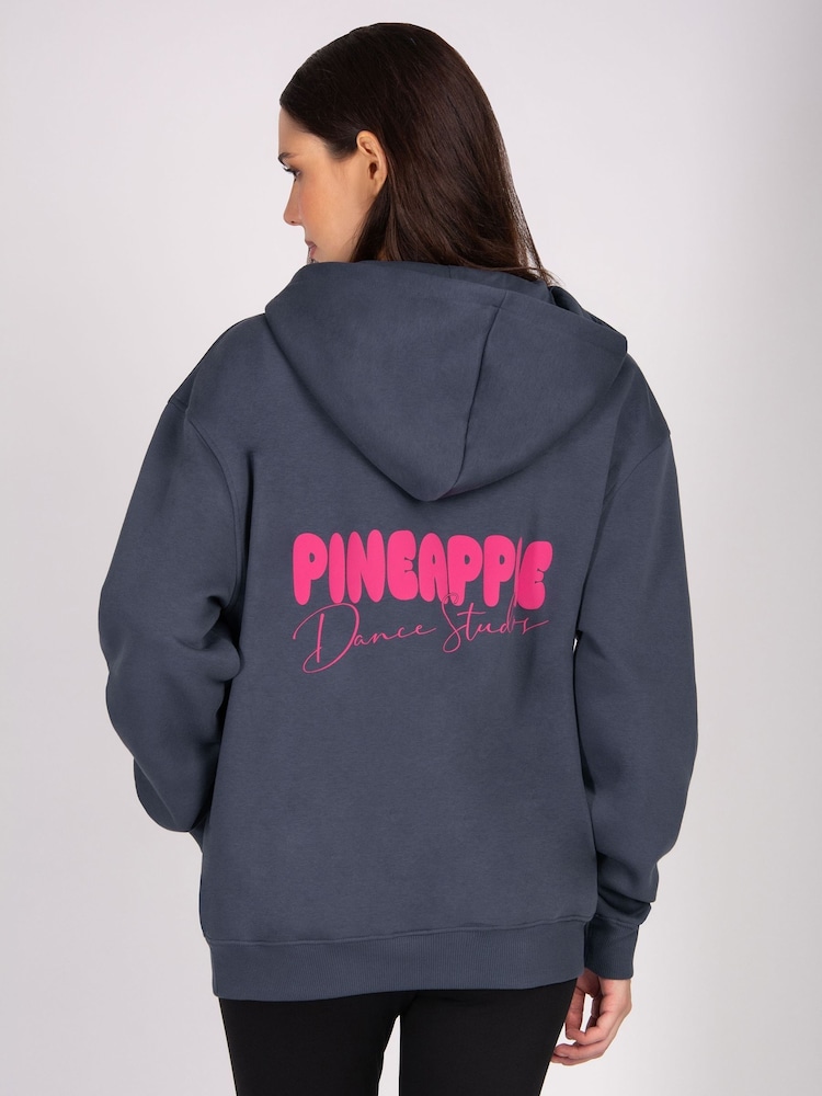 Pineapple Grey Womens Bubble Hoodie - Image 6 of 6 Pineapple Grey Womens Bubble Hoodie - Image 6 of 6