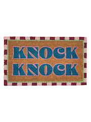 Oliver Bonas Multi Stripe Border Knock Knock Doormat - Image 4 of 4