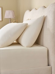 Cream 100% Cotton Deep Fitted Sheet - Image 1 of 2